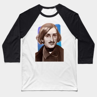 Russian Novelist Nikolai Gogol illustration Baseball T-Shirt